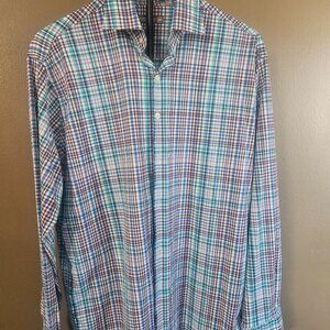 Men's Peter Millar Summer Comfort Long Sleeve Shirt Size Large